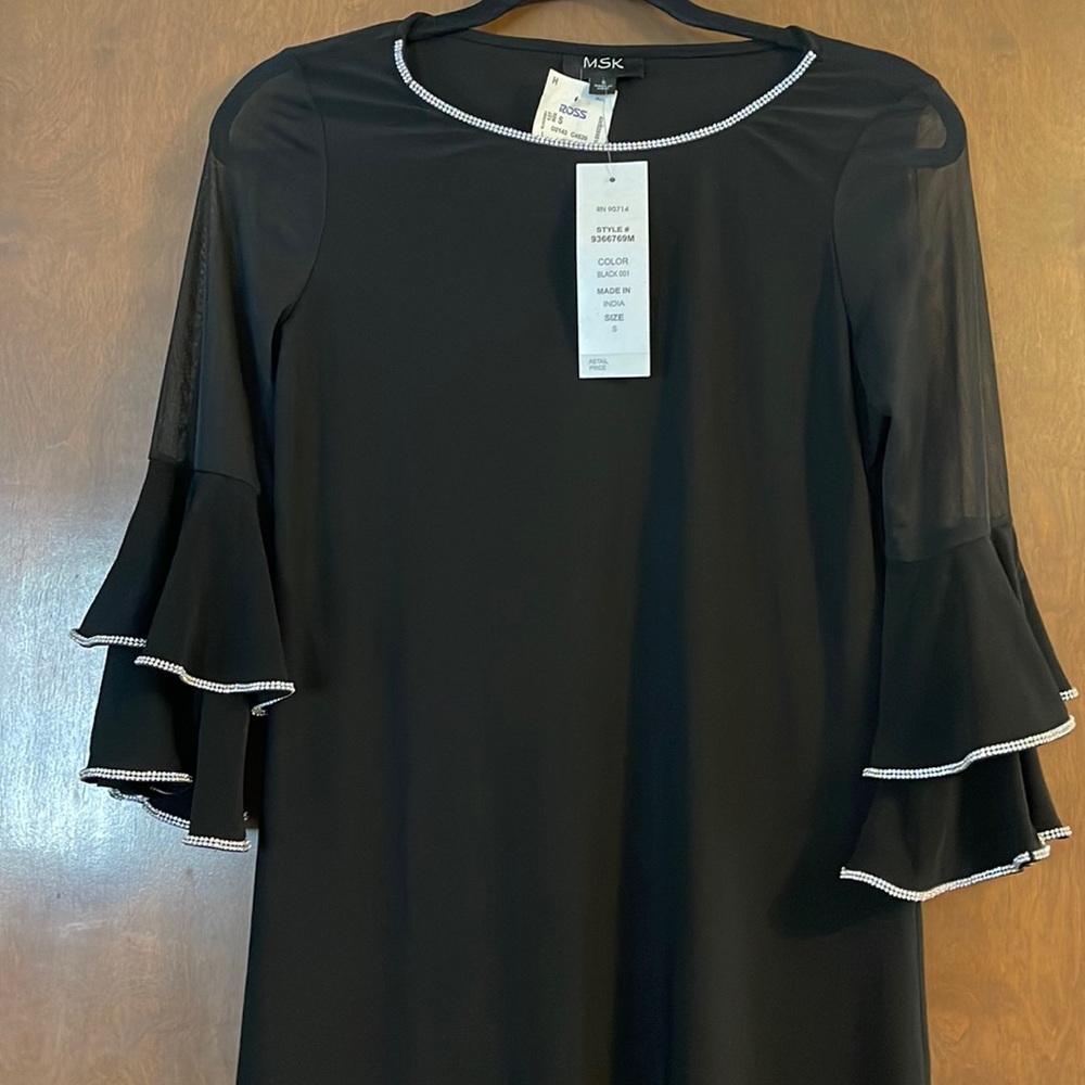 New black dress with rhinestones